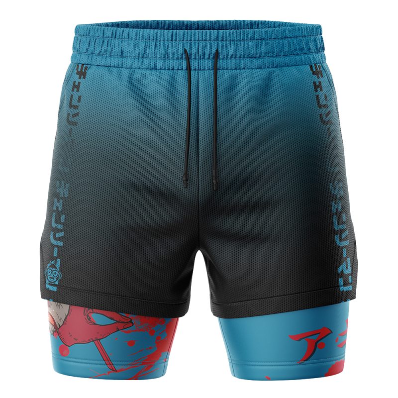 Aki Chainsaw Man 2-in-1 Performance Shorts - Image 2