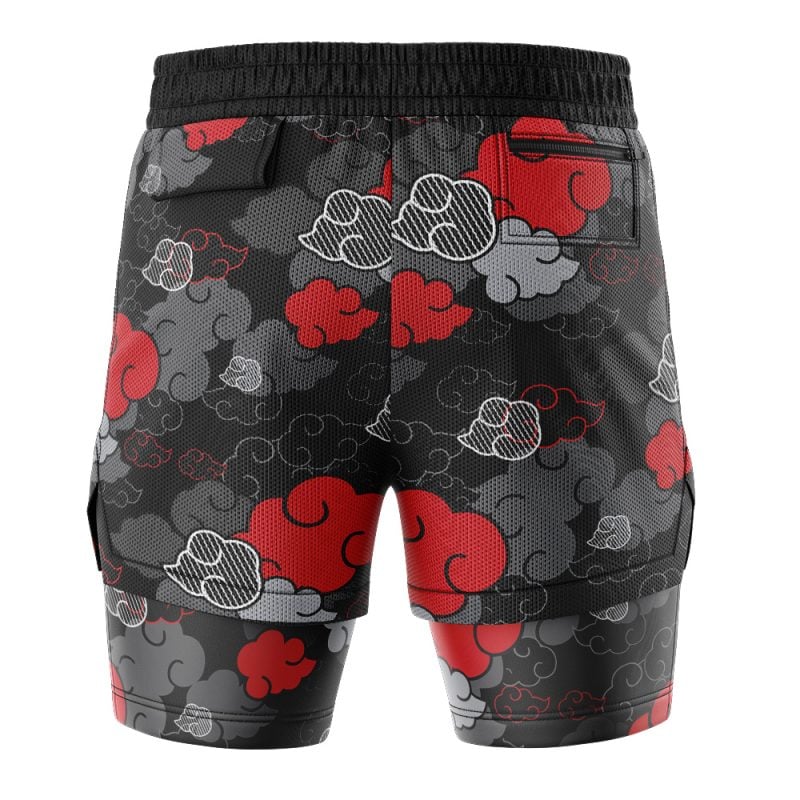 Black Aloha Akatsuki 2-in-1 Performance Shorts - Image 4