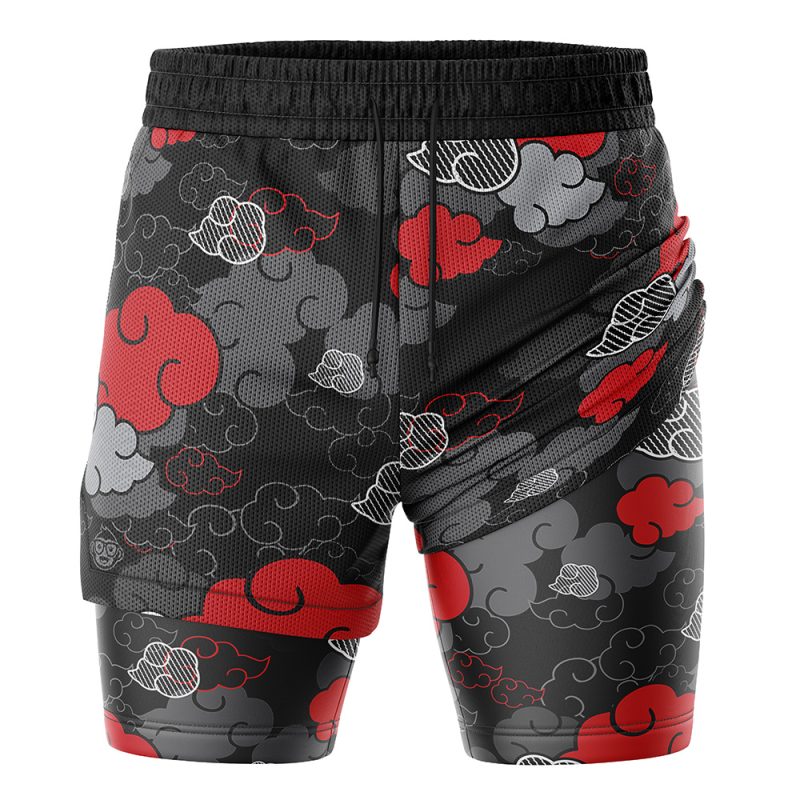Black Aloha Akatsuki 2-in-1 Performance Shorts - Image 2