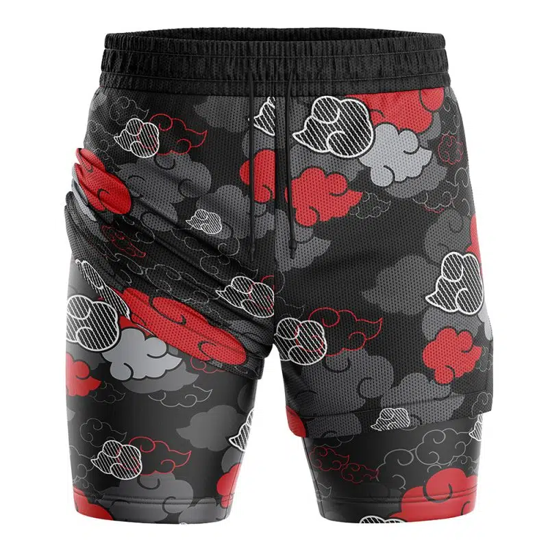 Black Aloha Akatsuki 2-in-1 Performance Shorts - Image 3