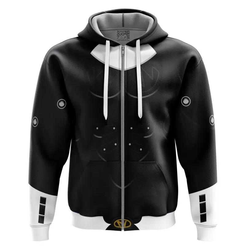 Black Psycho Rangers Zip Hoodie Jacket