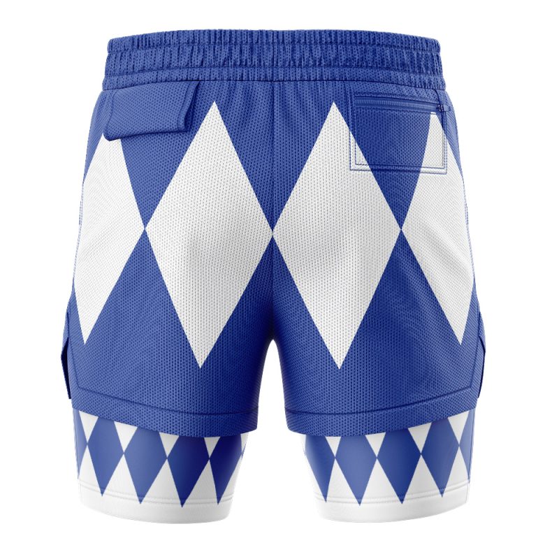Blue Ranger V1 Mighty Morphin Power Rangers 2-in-1 Performance Shorts - Image 4