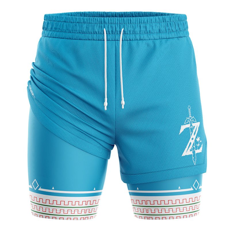Breath of the Wild Legend of Zelda 2-in-1 Performance Shorts - Image 3