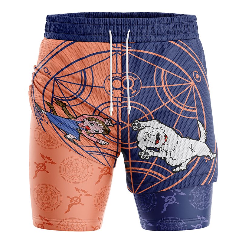 Chimera Nina Fullmetal Alchemist 2-in-1 Performance Shorts - Image 3