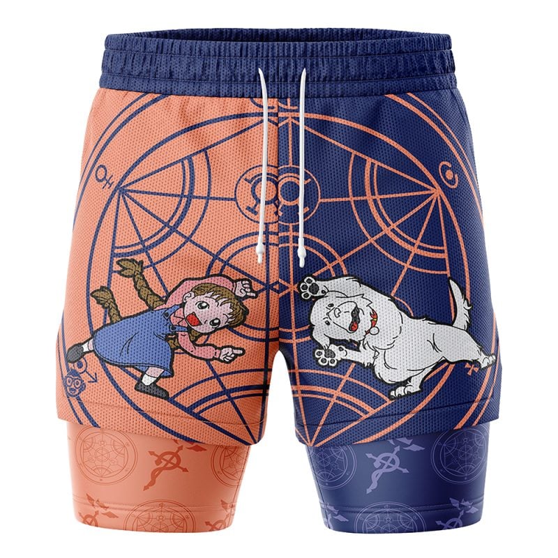 Chimera Nina Fullmetal Alchemist 2-in-1 Performance Shorts