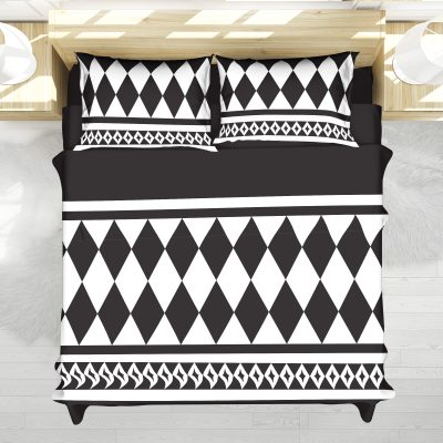 Grunge 5 Leaf Clover Black Clover Bedding Set