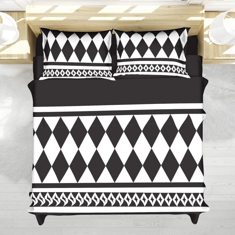 Grunge 5 Leaf Clover Black Clover Bedding Set