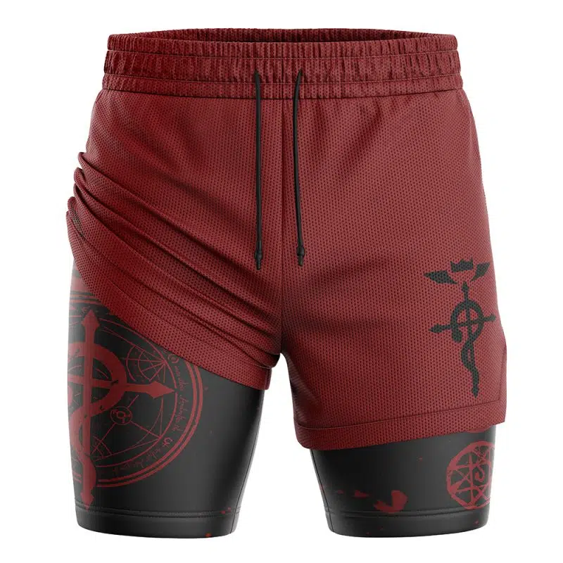 Edward Elric Fullmetal Alchemist 2-in-1 Performance Shorts