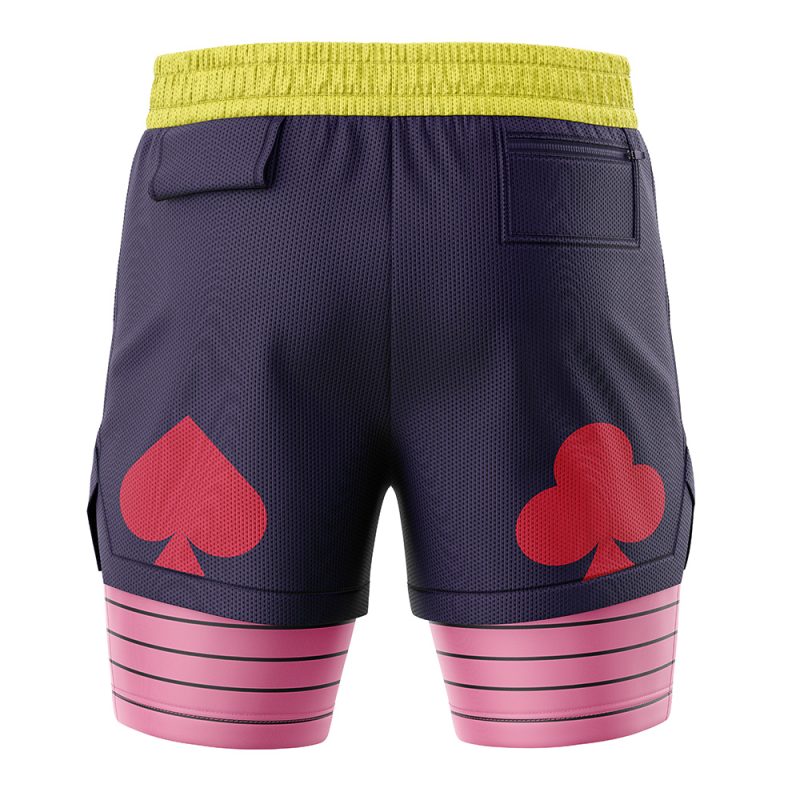 Hisoka First Outfit Hunter X Hunter 2-in-1 Performance Shorts - Image 4