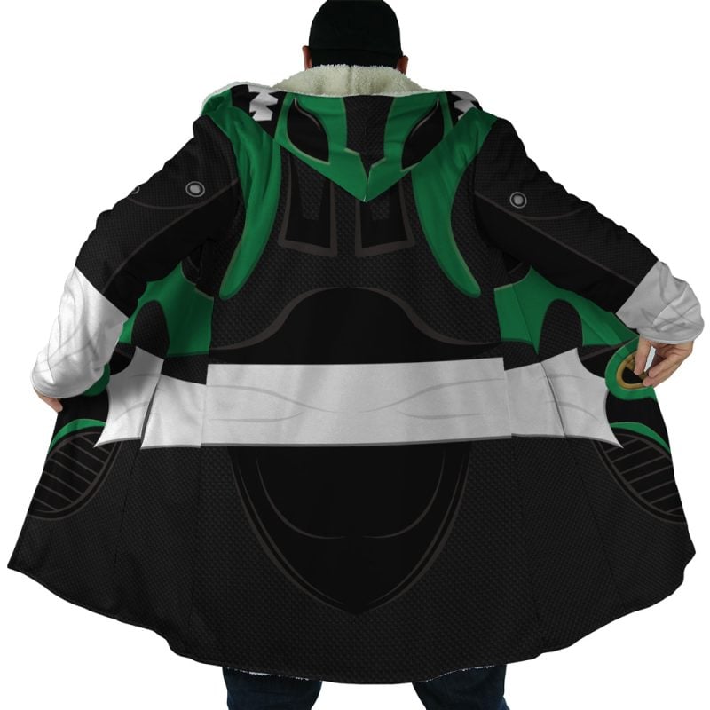 Green Psycho Rangers Dream Cloak Coat - Image 6