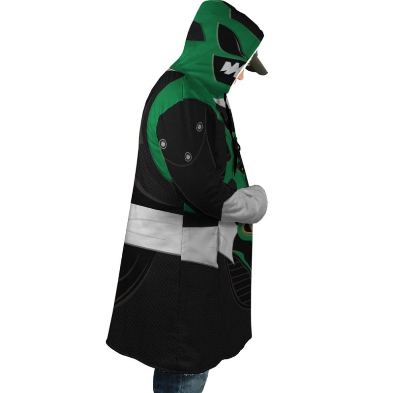 Green Psycho Rangers Dream Cloak Coat - Image 3