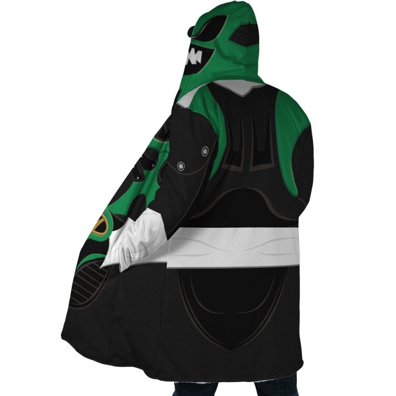 Green Psycho Rangers Dream Cloak Coat - Image 4
