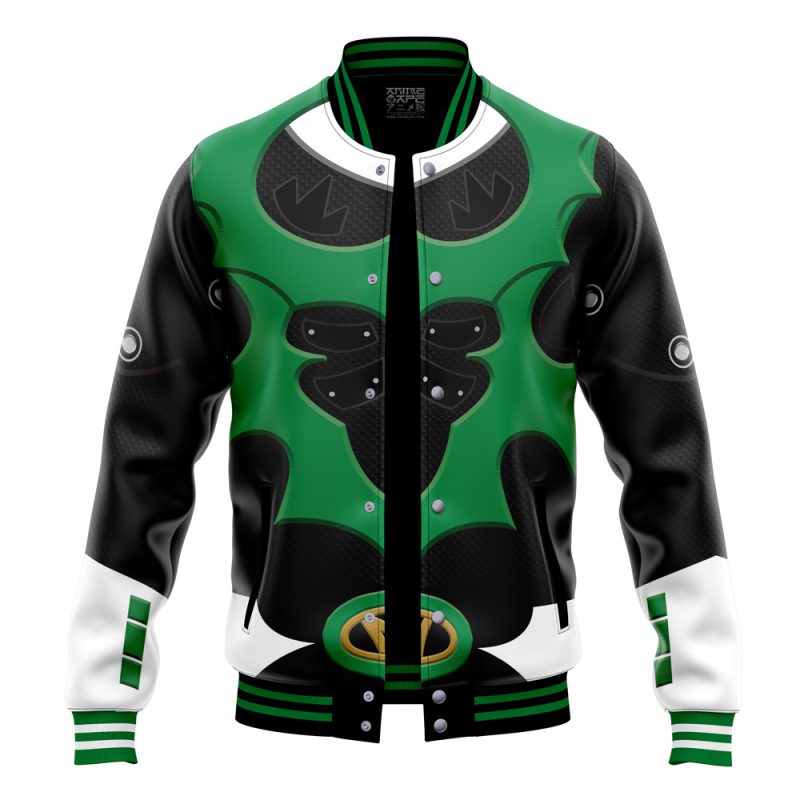Green Psycho Rangers Varsity Jacket