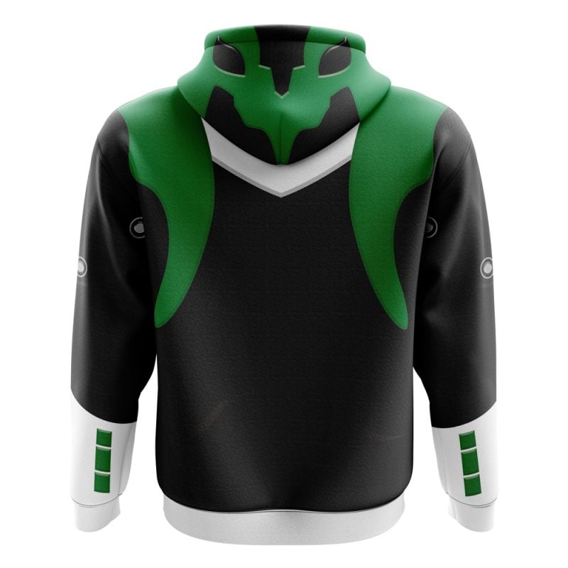 Green Psycho Rangers Zip Hoodie Jacket - Image 2