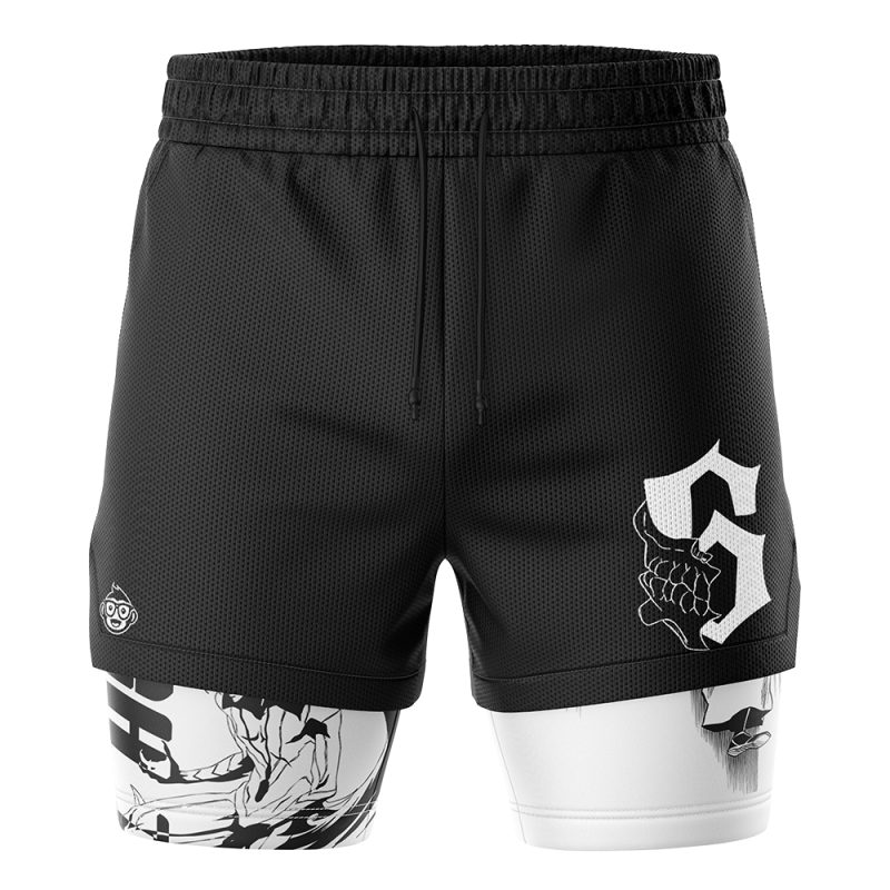 Grimmjow Sexta Arrancar Espada Bleach 2-in-1 Performance Shorts - Image 2