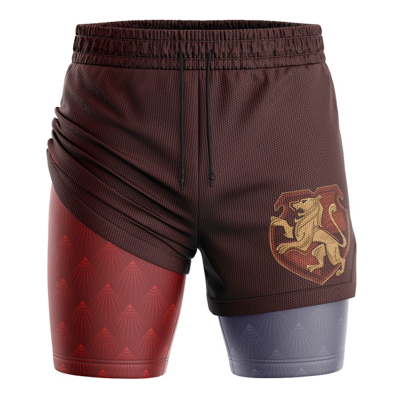 Gryffindor Hogwarts Legacy Harry Potter 2-in-1 Performance Shorts - Image 3
