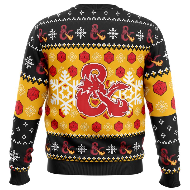Guess I'll Die Dungeons & Dragons Ugly Christmas Sweater - Image 2
