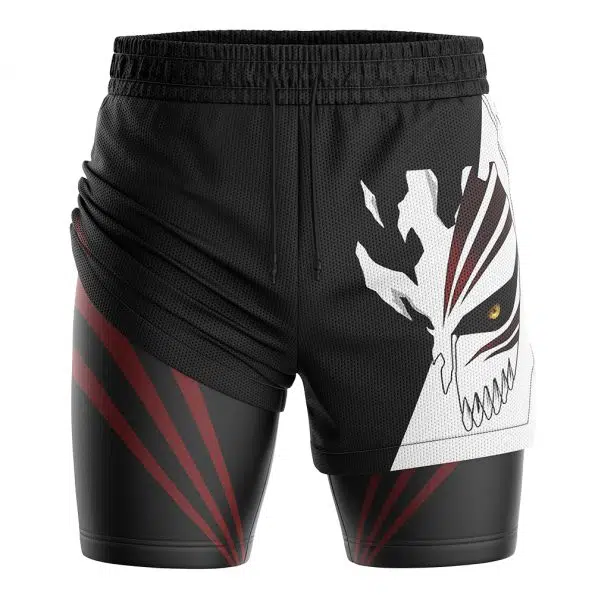 Ichigo Hollow Mask Bleach 2-in-1 Performance Shorts