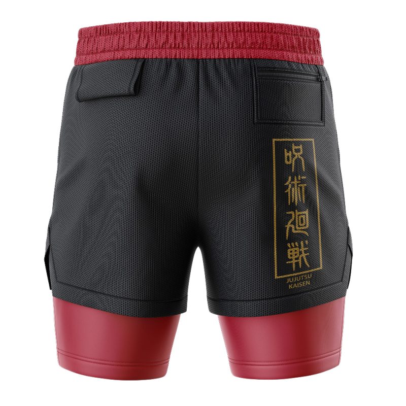 Itadori Yuji Jujutsu Kaisen 2-in-1 Performance Shorts - Image 4