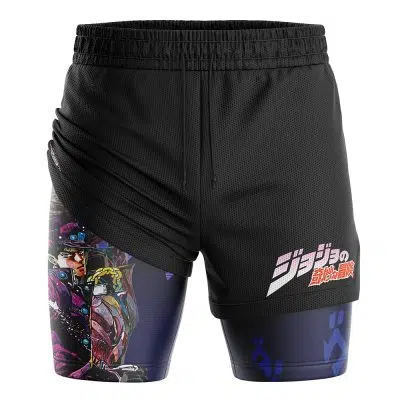 Jotaro Kujo Jojo's Bizarre Adventure 2-in-1 Performance Shorts