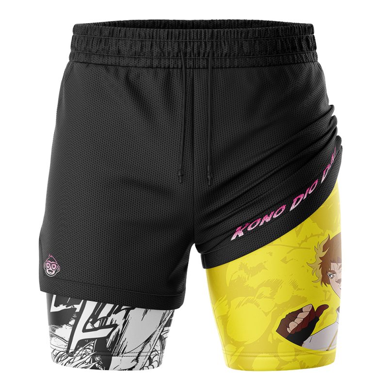 Kono Dio Da Jojo's Bizarre Adventure 2-in-1 Performance Shorts - Image 3