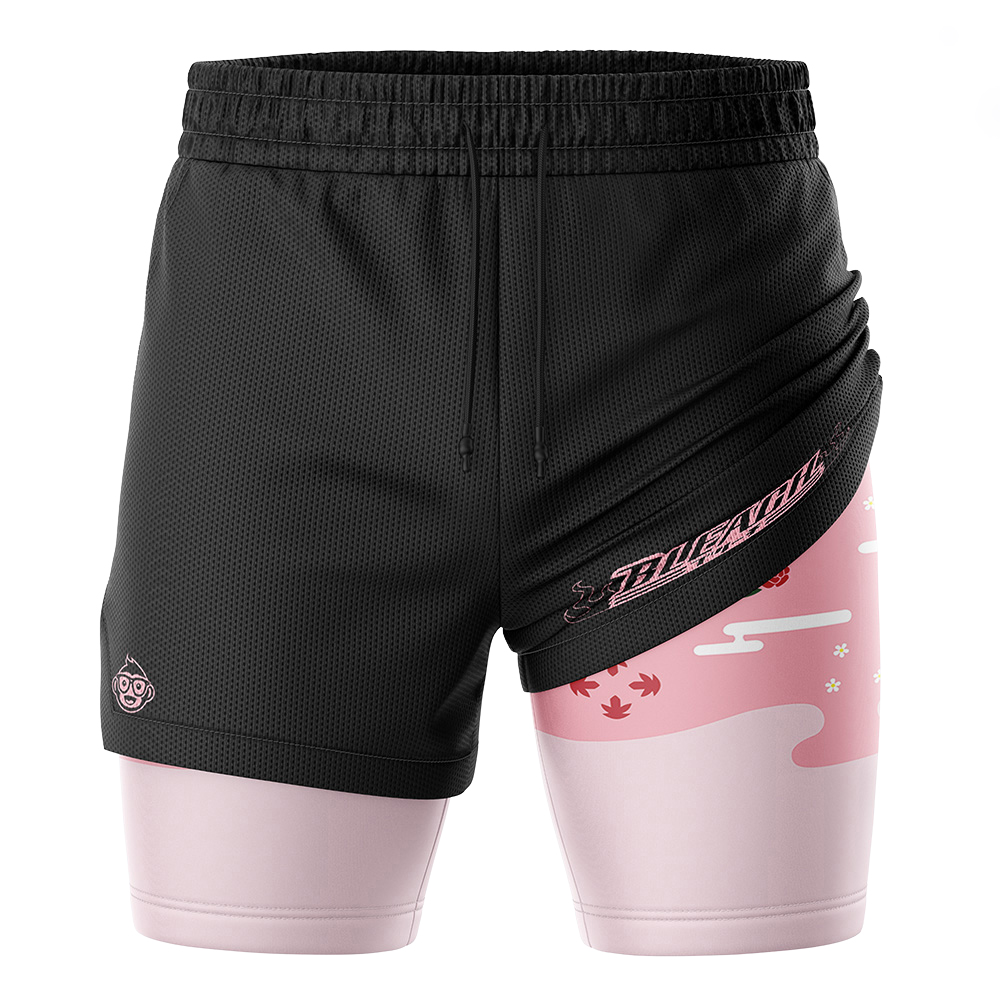 Kyoraku Shunsui Bleach 2-in-1 Performance Shorts | Anime Ape