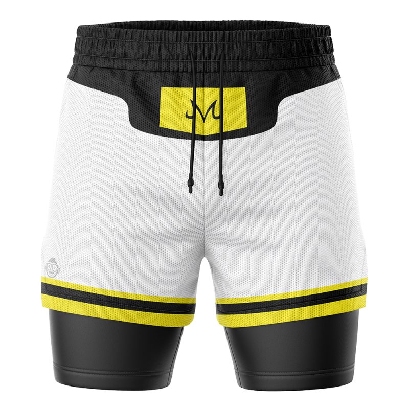 Majin Buu White DBZ 2-in-1 Performance Shorts