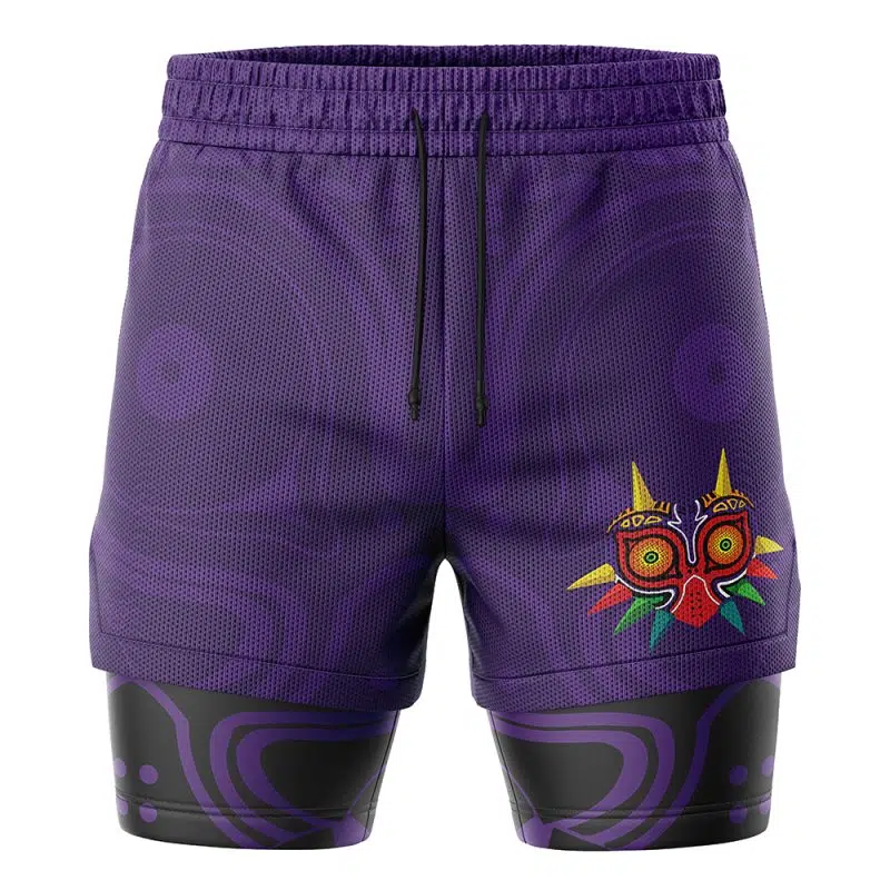 Majoras Mask Legend of Zelda 2-in-1 Performance Shorts