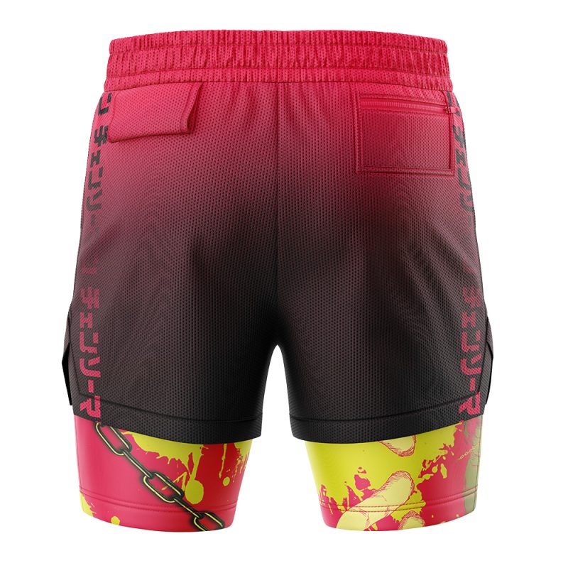 Makima Chainsaw Man 2-in-1 Performance Shorts - Image 4