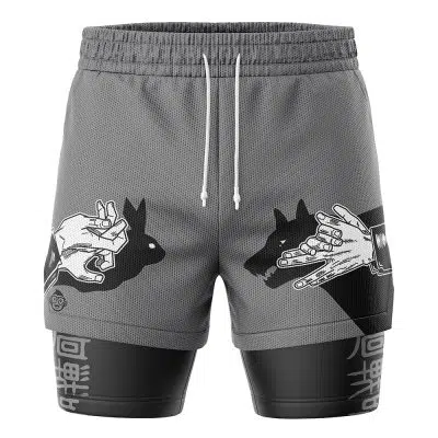 Megumi Fushiguro Jujutsu Kaisen 2-in-1 Performance Shorts