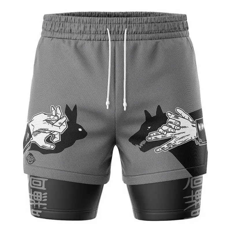 Megumi Fushiguro Jujutsu Kaisen 2-in-1 Performance Shorts
