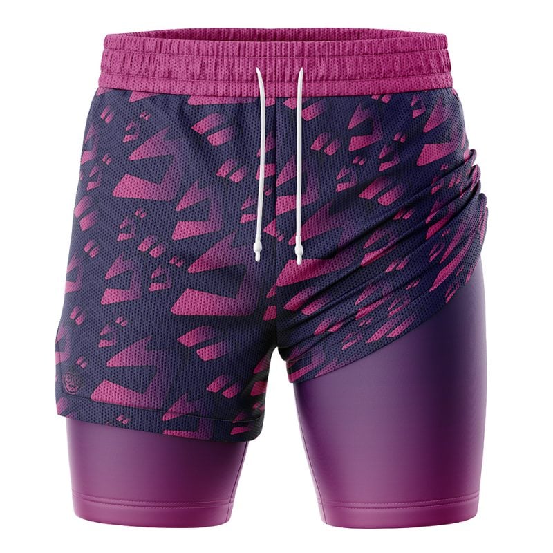 Menacing Aura Jojo's Bizarre Adventure 2-in-1 Performance Shorts - Image 2