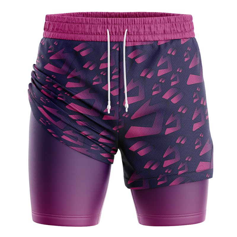 Menacing Aura Jojo's Bizarre Adventure 2-in-1 Performance Shorts - Image 3