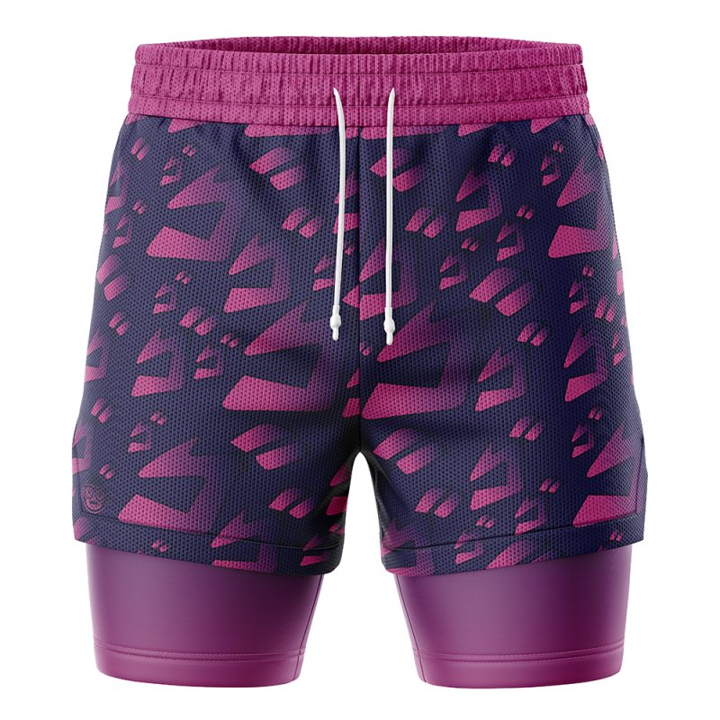 Menacing Aura Jojo's Bizarre Adventure 2-in-1 Performance Shorts