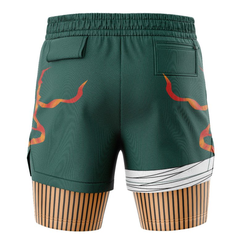 Might Guy 8th Gate Shippuden 2-in-1 Performance Shorts - Image 4