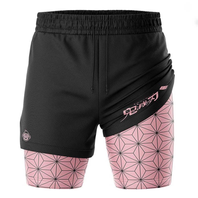 Nezuko Kamado Demon Slayer Performance Shorts - Image 3