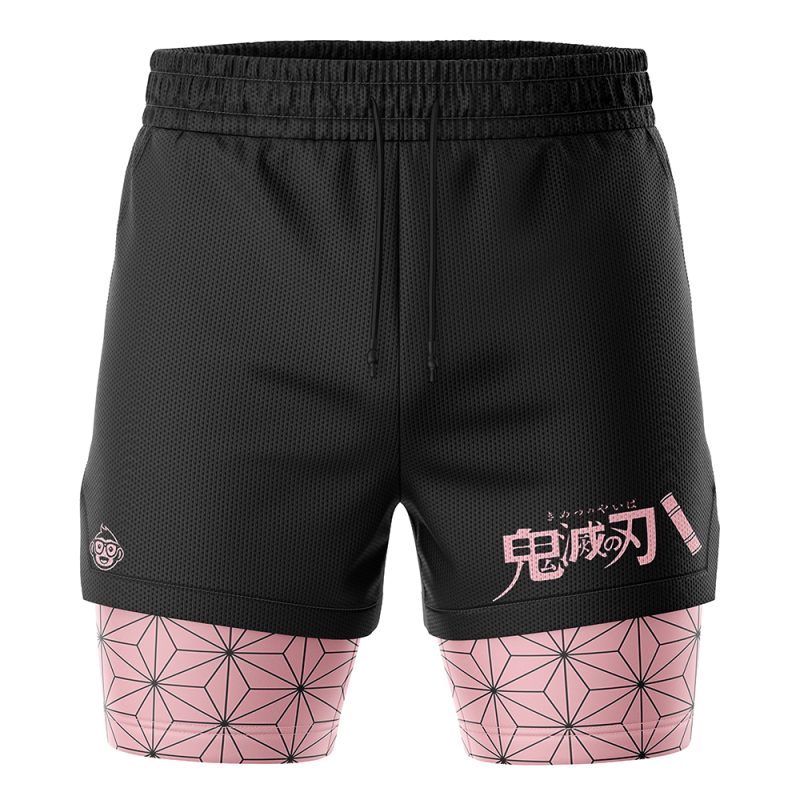 Nezuko Kamado Demon Slayer Performance Shorts - Image 2