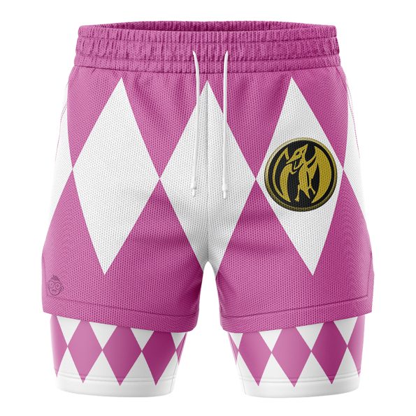 Pink Ranger V1 Mighty Morphin Power Rangers 2-in-1 Performance Shorts