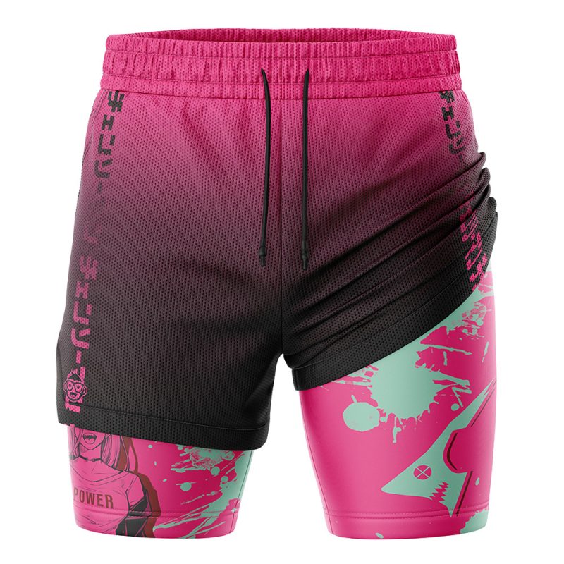 Power Chainsaw Man 2-in-1 Performance Shorts - Image 3