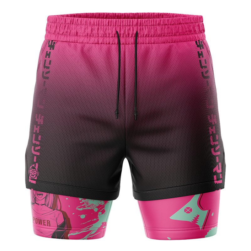 Power Chainsaw Man 2-in-1 Performance Shorts