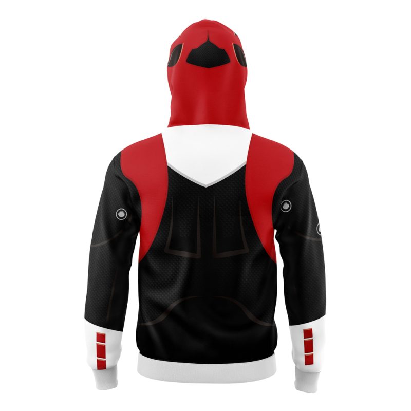 Red Psycho Rangers Masked Hoodie - Image 2