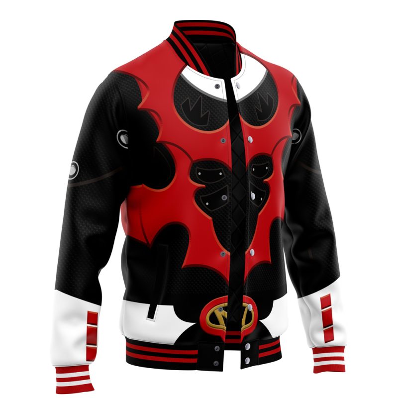 Red Psycho Rangers Varsity Jacket - Image 2