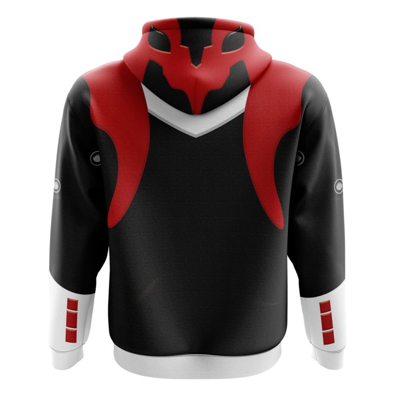 Red Psycho Rangers Zip Hoodie Jacket - Image 2