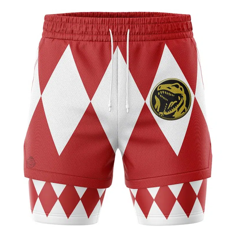 Red Ranger V1 Mighty Morphin Power Rangers 2-in-1 Performance Shorts