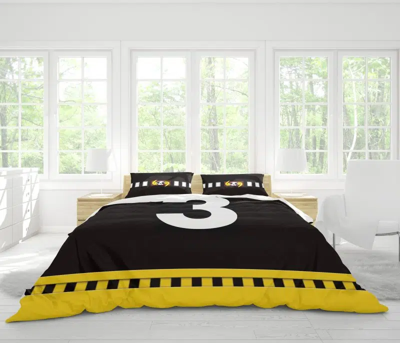 Sanji Germa Stealth Black One Piece Bedding Set - Image 4