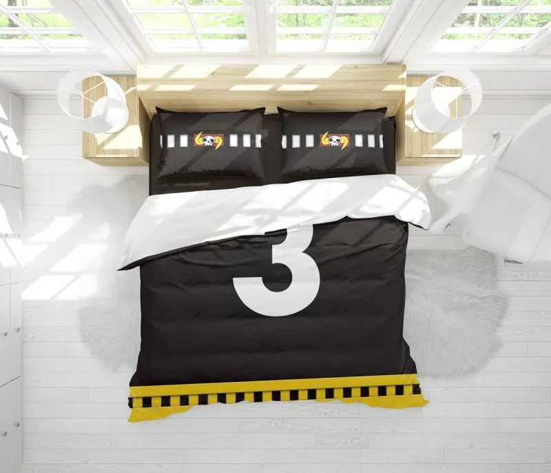 Sanji Germa Stealth Black One Piece Bedding Set - Image 2