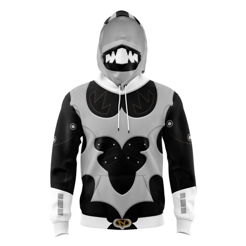 Silver Psycho Rangers Masked Hoodie