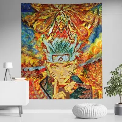 Shippuden Starry Ninetails Tapestry