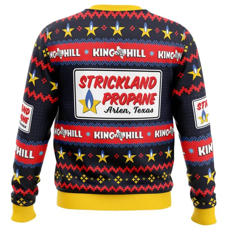 Strickland Propane Arlen Texas King of The Hill Ugly Christmas Sweater - Image 2