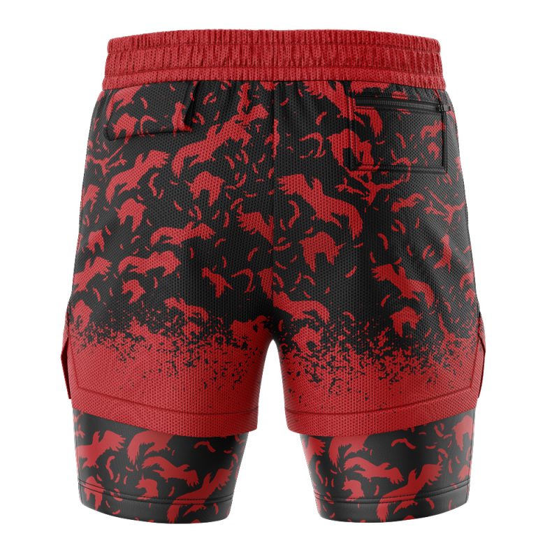 Uchiha Symbol Itachi Akatsuki 2-in-1 Performance Shorts - Image 4